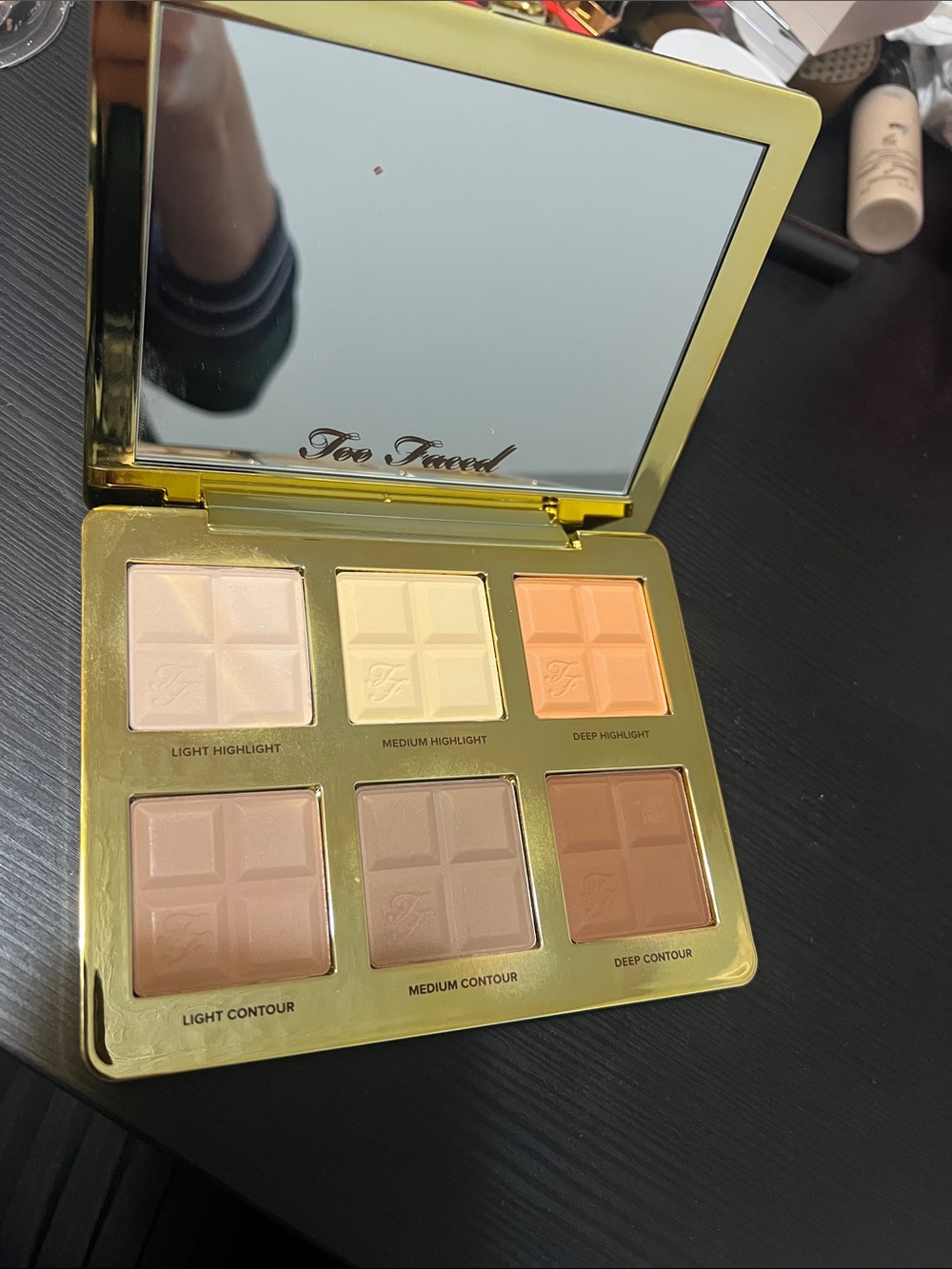 Too Faced Cocoa-Infused Contouring and Highlighting Palette, no box, never used